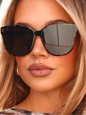 Diff Tortoiseshell Frame Sunglasses - Brown Lenses